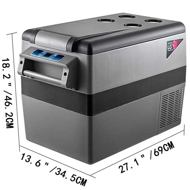 

Portable rechargeable 45l car fridge mini compressor camping fridge small car refrigerator