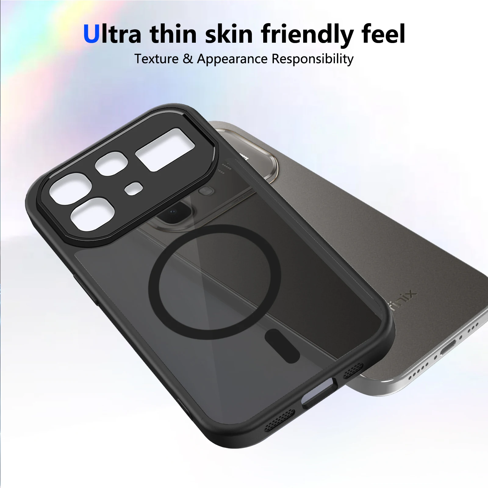 Translucent Luxury Matte Case with MagSafe Wireless Charging Compatibility