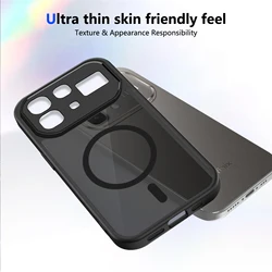 Translucent Luxury Matte Case with MagSafe Wireless Charging Compatibility for Infinix gt 50 pro (Frosted Black)