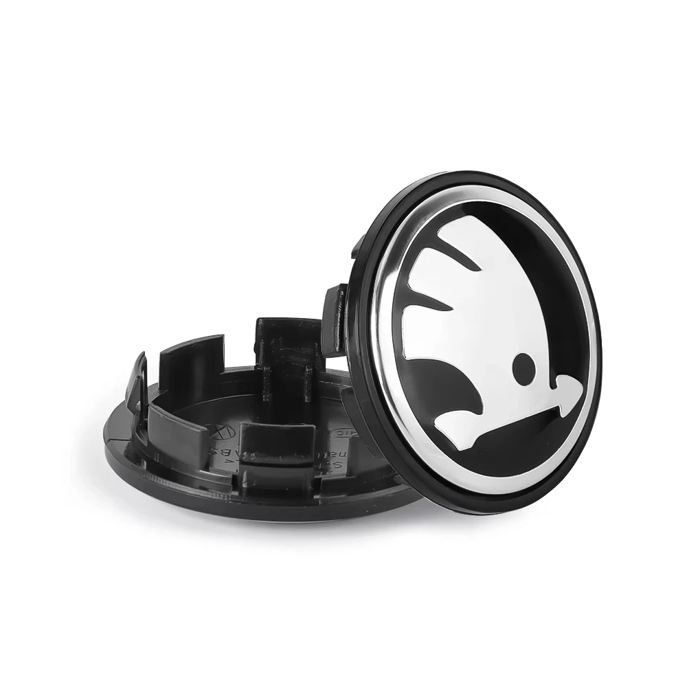 3d 56mm 65mm For Skoda Car Emblem Wheel Hub Center Cap Badge Covers Sticker Decals Styling Accessories Emblem Replacement 4pcs wheel center caps,wheel center hub cap sticker