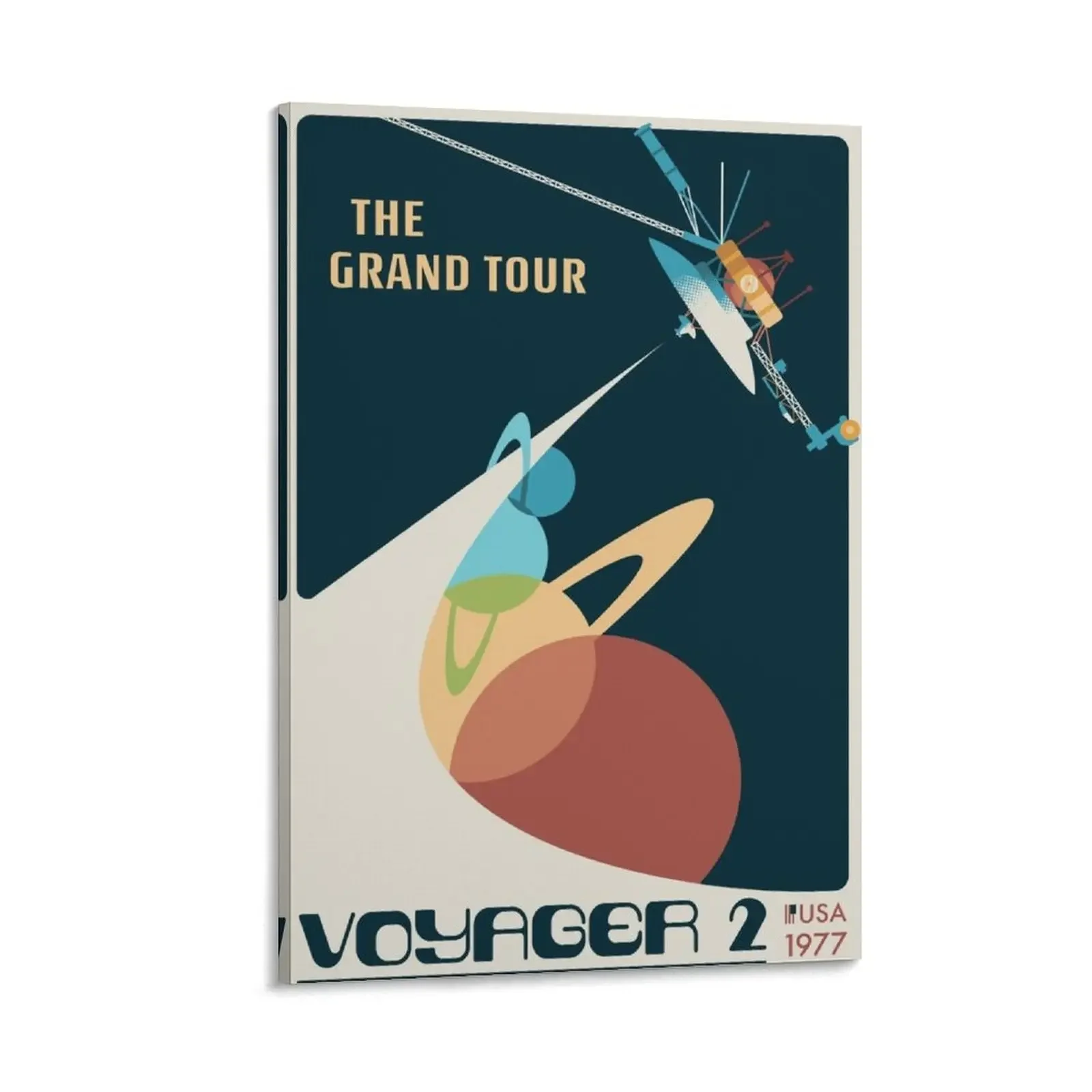

Retro Voyager 2 Canvas Painting korean room decor bedroom decor Posters on the wall Wall decoration frame