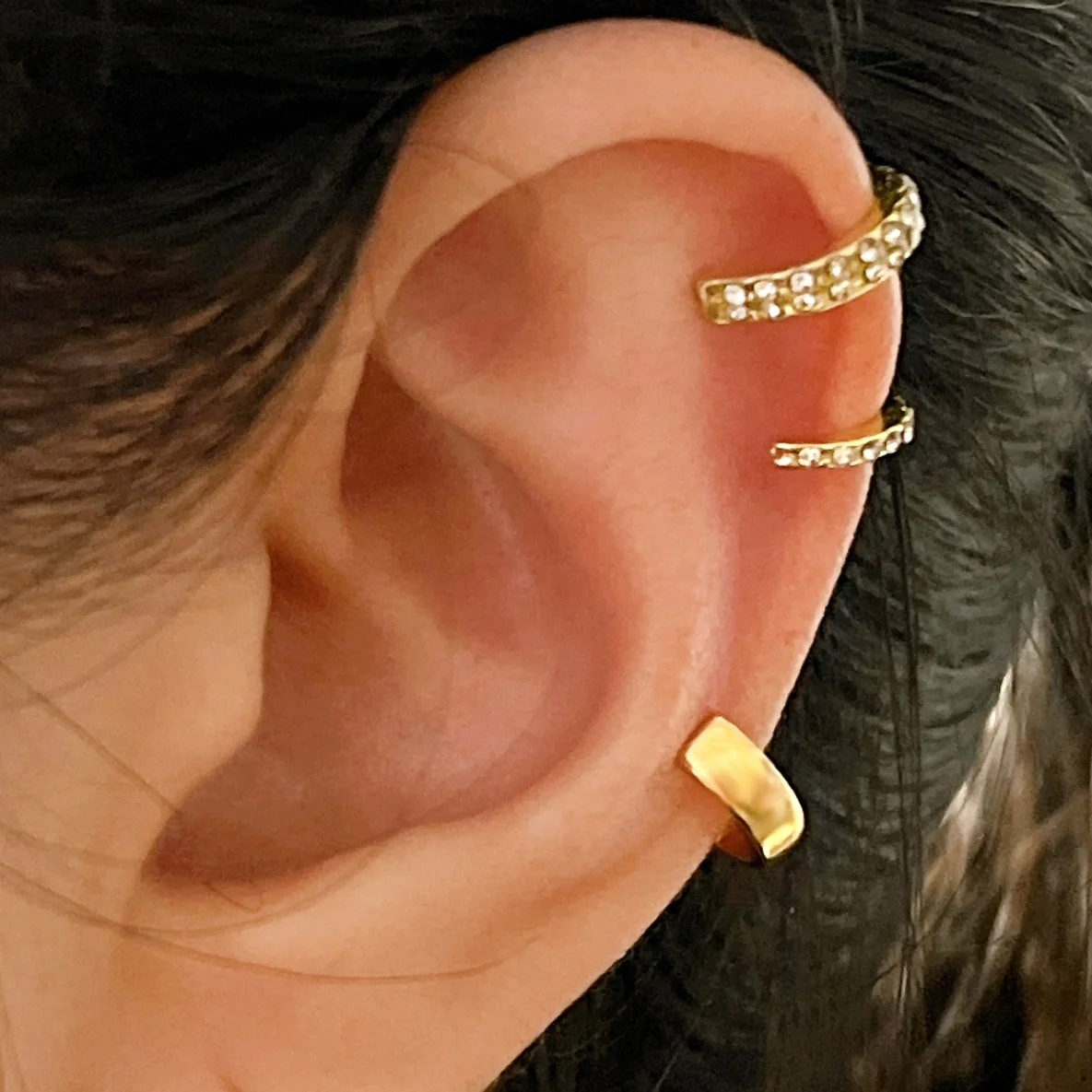 3PCS Non-Piercing Ear Cuff Earrings for Women and Teens-ear clip earrings,clip earrings,ear clip,ear accessories