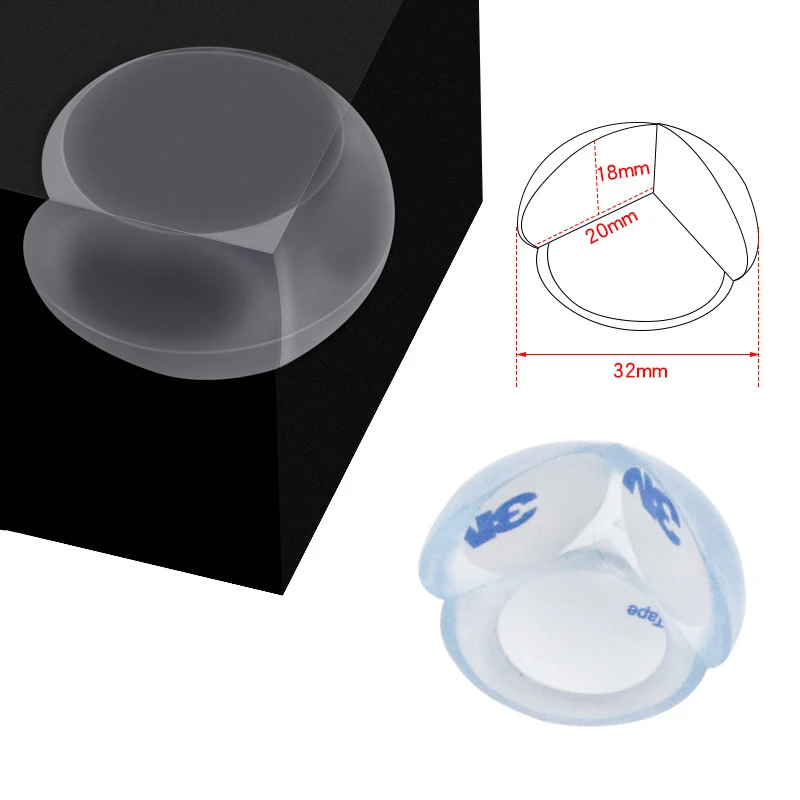 Child Baby Safety Silicone Protector Table Soft Transparent Children Anti Collision Table Corner Edge Protection Cover