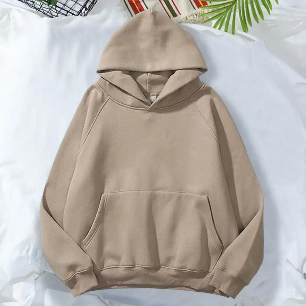 

Heavy Weight Fashion Men's Hoodies New Autumn Winter Casual Thick Cotton Men's Top Solid Color Hoodies Sweatshirt Male