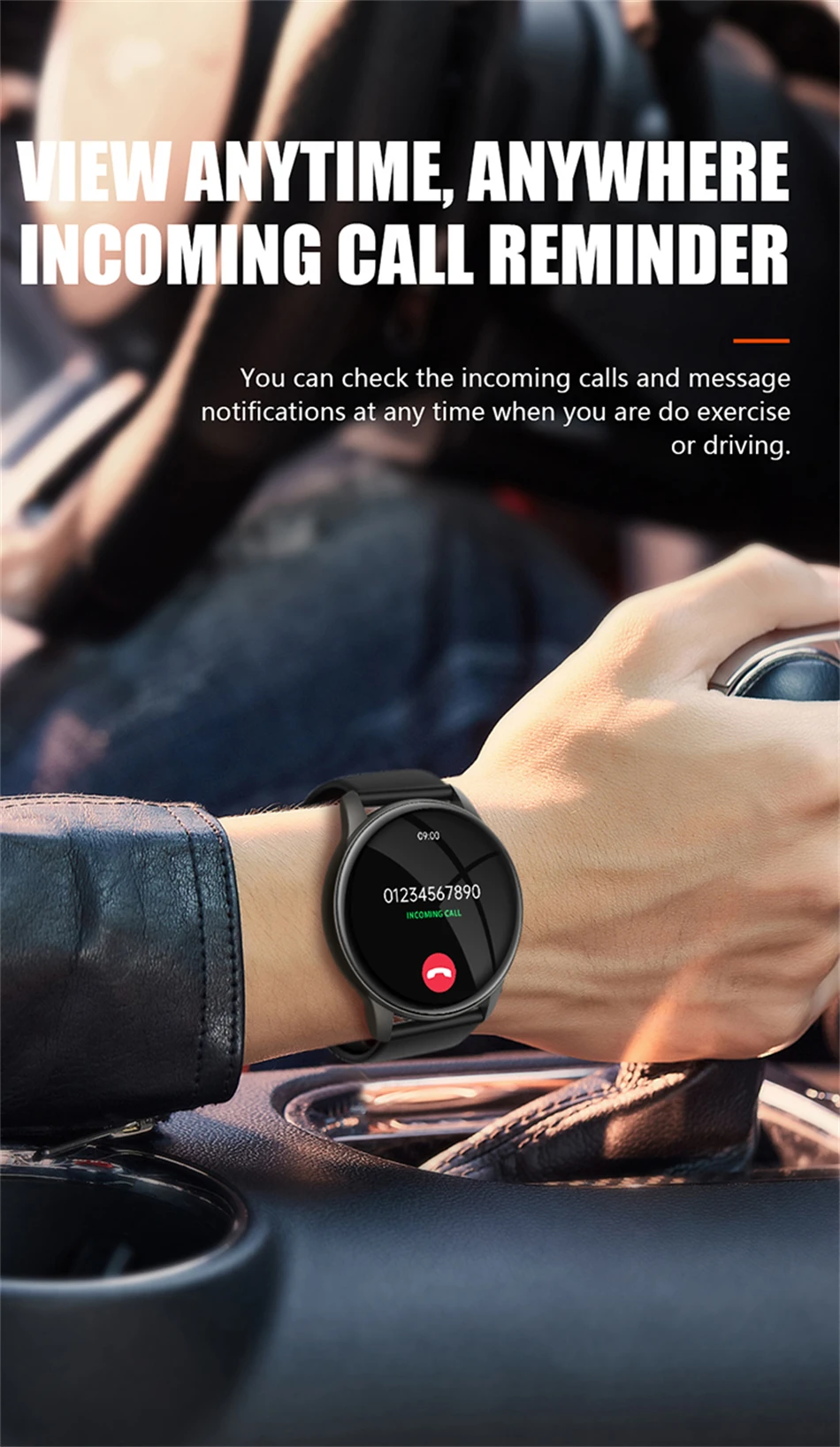 KALOSTE New Smart watch Men 360*360 AMOLED Full Touch Sport Fitness Tracker Women Smartwatch Clock Man For Huawei Xiaomi apple