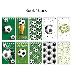 Football - Themed Notepad Set - Gift for Coaches and Enthusiasts, 10 - Pack (Mixed Colors)