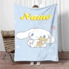 Custom Name Personalized Blanket Sanrio Kids Blanket Soft Fluffy Cinnamoroll Cartoon Warm Throw Quilt Blanket for Sofa Bedroom 2