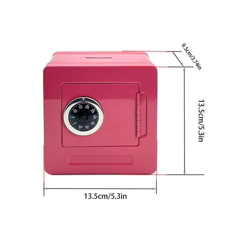 AT48-Piggy Bank Cash Coin Box ATM Bank Electronic Coin Piggy Bank With Password Coin Box,Storage Box 6