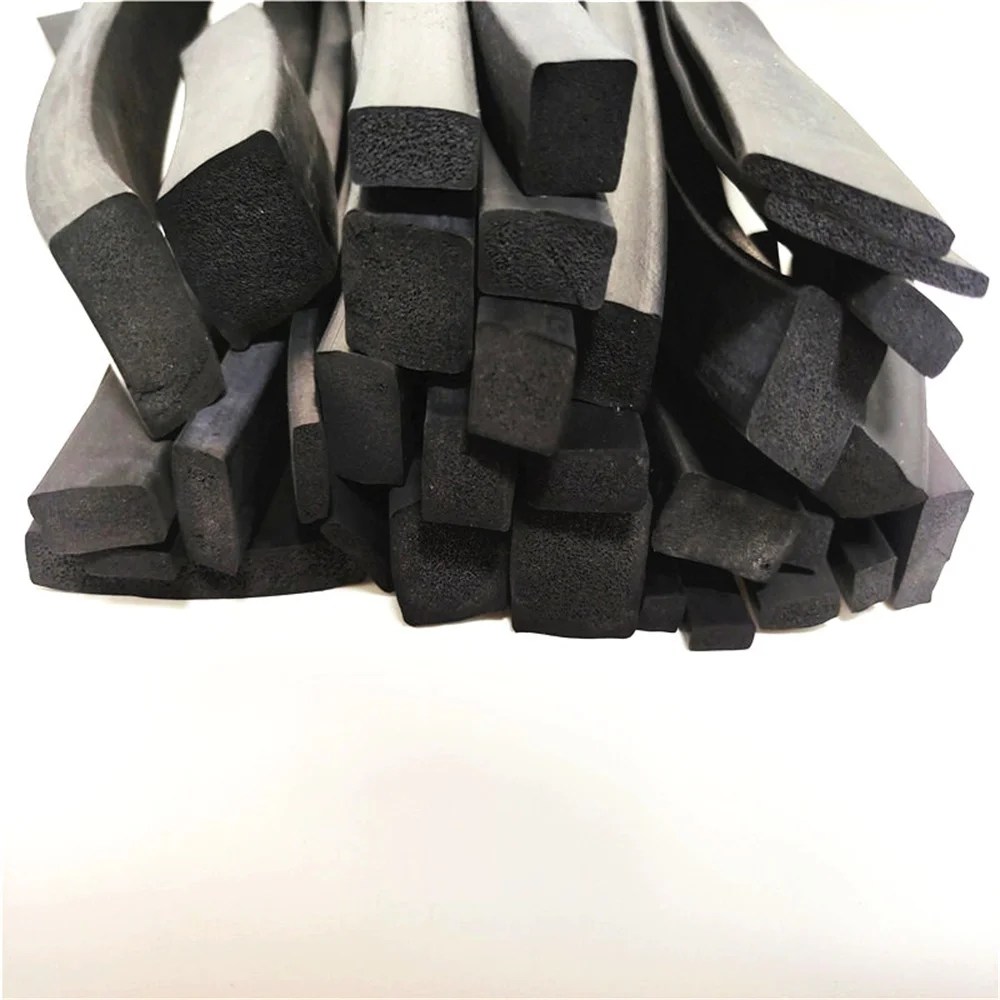 EPDM Rubber Foaming Sealing Strips Length 1M to 10M Width 5mm to 17mm