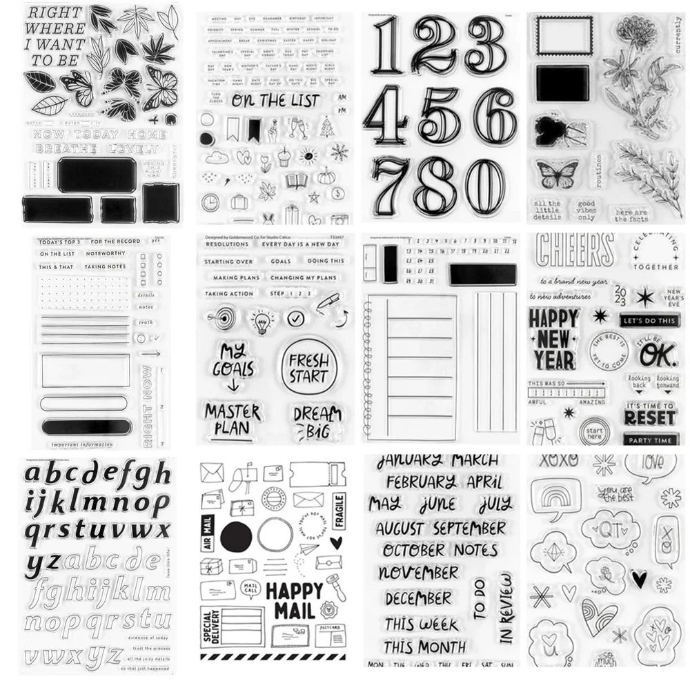 New English Clear Silicone Stamp / Seal For DIY Scrapbooking / Album Decorative Clear Stamp Sheets A7234