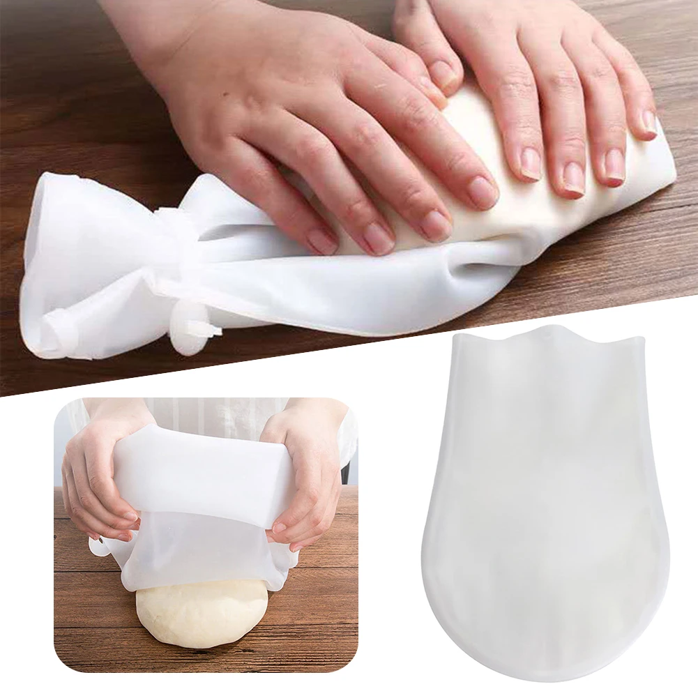 Food Grade Silicone Kneading Dough Bag Versatile Blend Flour Mixing Mixer Tool for Bread Pastry Pizza Nonstick Baking Cooking