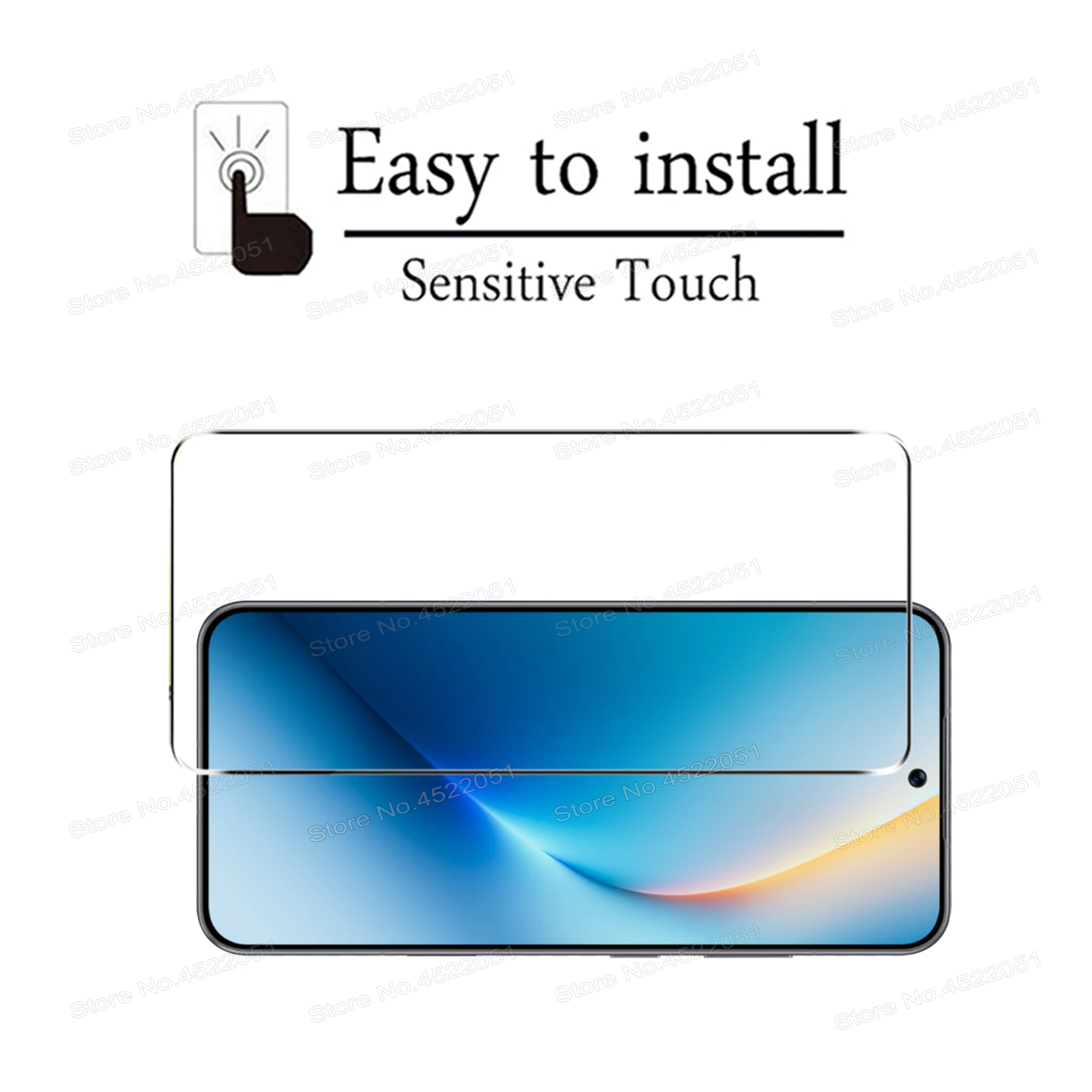 8-in-1 Tempered Glass and Camera Lens Protective Film Set - Clear, 9H Hardness, HD Screen Protection