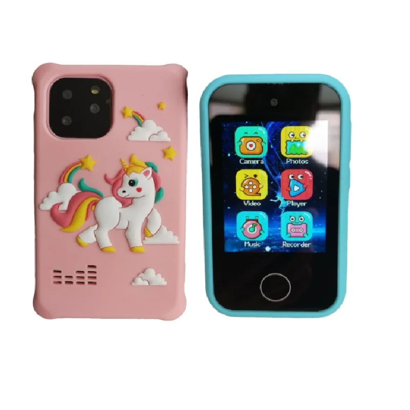 Kids Smart Phone Toy with Picture Taking Photo Video Recording Game Music Player Hd Camera Mini Mobile Cellphone Toddler Gift 6