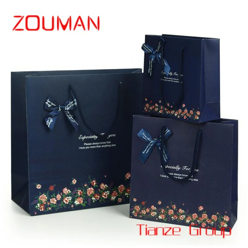 

Custom , Recyclable custom full color printing paper bag with your own logo