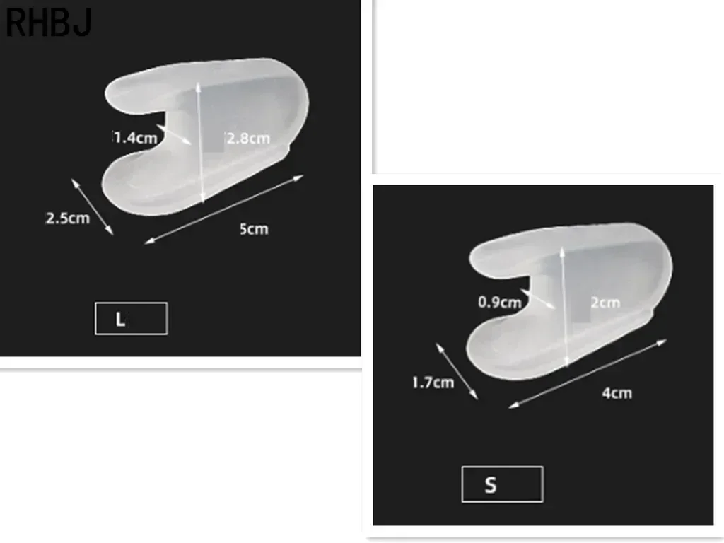 Silicone Bone Thumb Orthotics Corrector Hallux Valgus Toe Separator Feet Care Thumb Orthotics Foot Care Tools 2Pcs