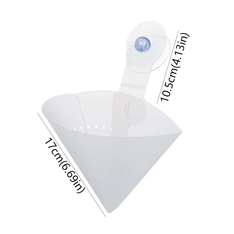 Kitchen Sink Filter Drain Foldable Reusable Suction Sink Colander Strainers Leftovers Food Stopper Sifter
