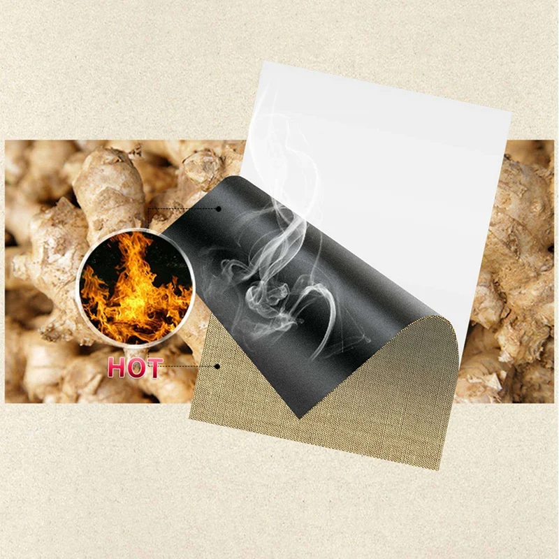 A97P 200Pcs Herbal Ginger Patch Plasters Promote Blood Circulation Relieve Pain Improve Sleep Joint Reliever Foot Care Patch