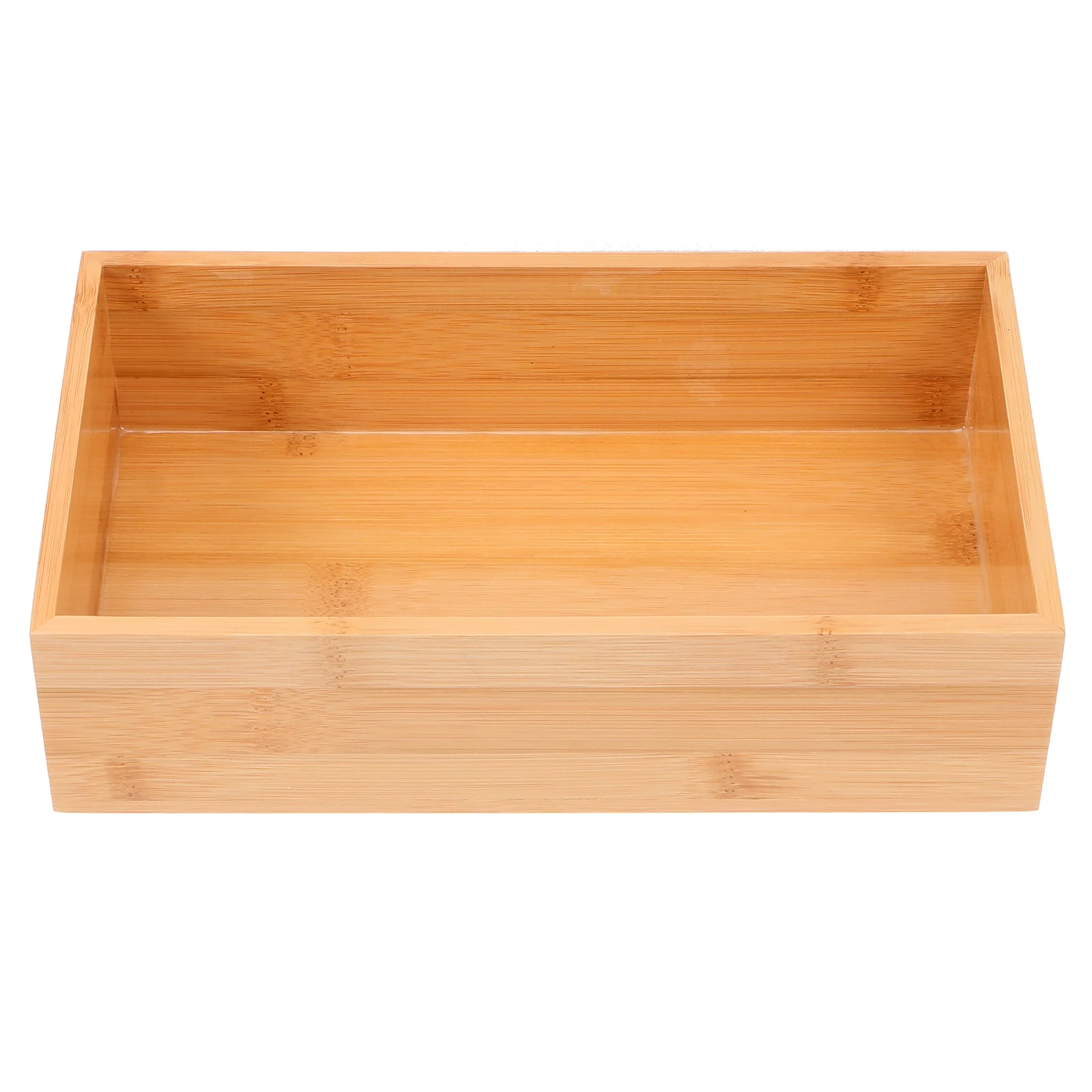 

Bamboo Storage Box Desktop Home Assistant Tableware Container Living Room Decoration Finishing Items-receiving