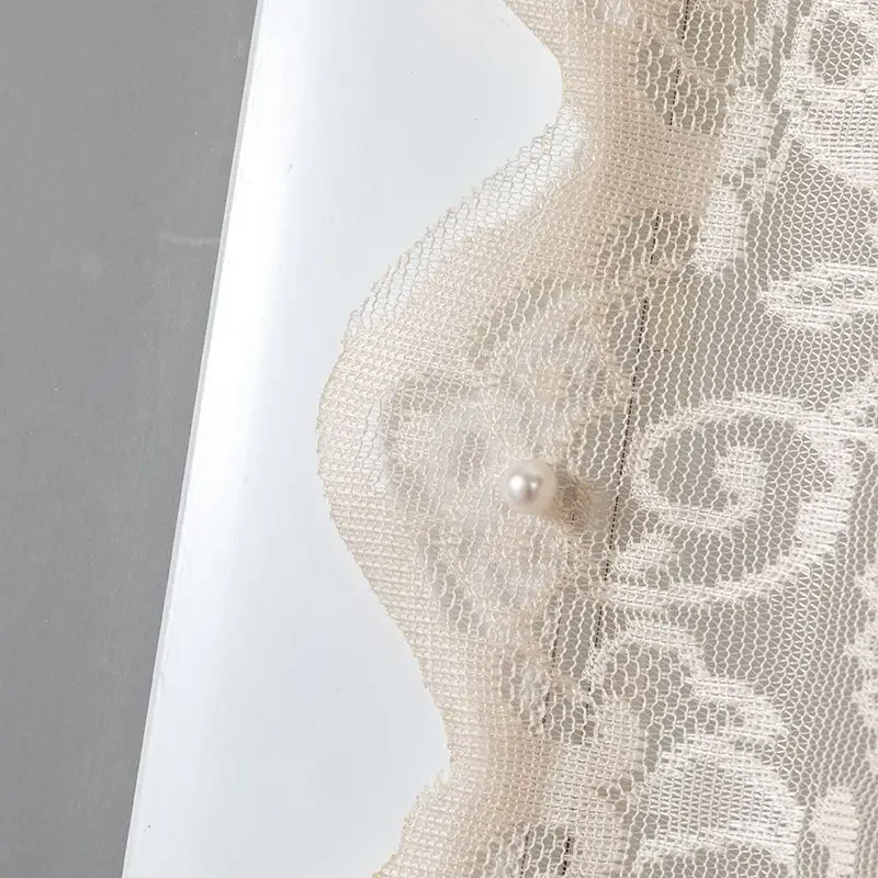 Monolithic Lace Door Curtain No Punching Anti-Mosquito Pearl White Green Coffee Anti-fly Insect-proof Bedroom Decor Summer Decor