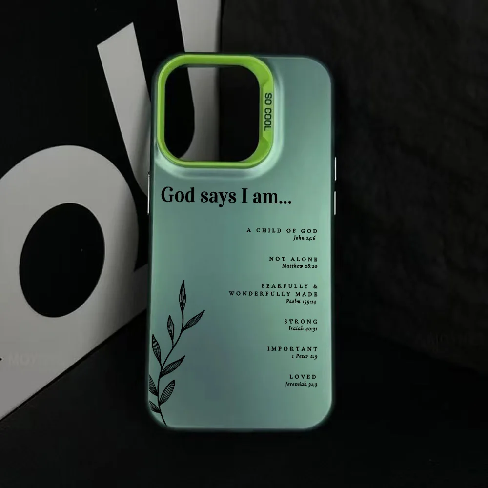 Inspirational Bible Verse Christian Affirmations Phone Case - Matte Finish