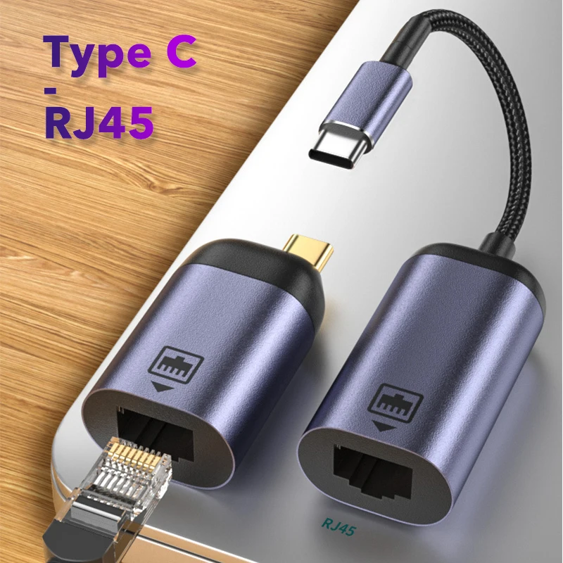 USB Тип C 3,1 RJ45 LAN Ethernet