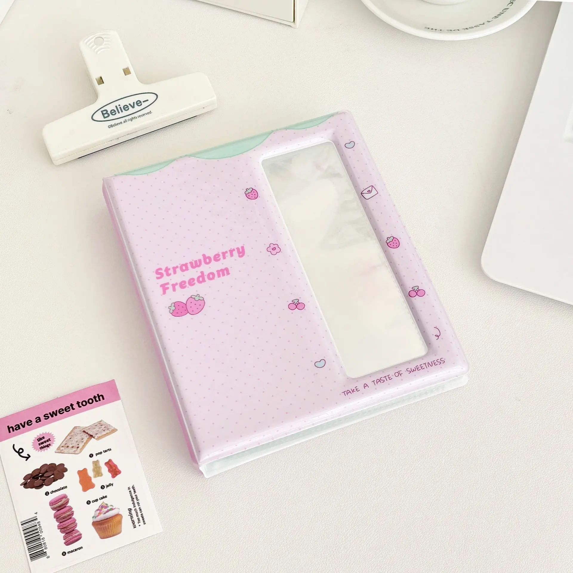 INS Style Cute Life 4 Cuts Card Binder Big Card Album Mini Photo Card Storage Book Polaroid Card Oganizer Photo Sticker Albums 5
