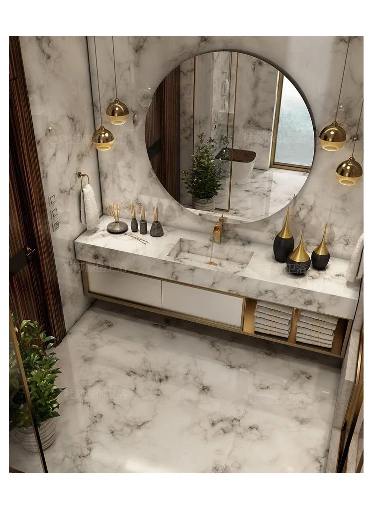 

Light French light luxury 2023 new style slate bathroom cabinet combination toilet washstand washbasin