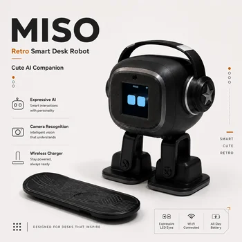 Compagno Robot AI |   Giocattolo Intelligente con Controllo Vocale, Interazione Emotiva, Riconoscimento della Fotocamera, Chat Intelligente e Funzione Danzante
