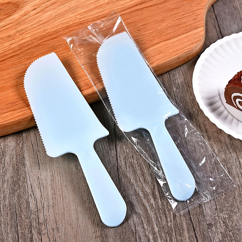 Pizza Cutter Plastic Cake Knife Pie Cutter 10/50pcs For Cheese Dessert Cutlery Bakeware Cake Spatula Tool Wedding Slicer