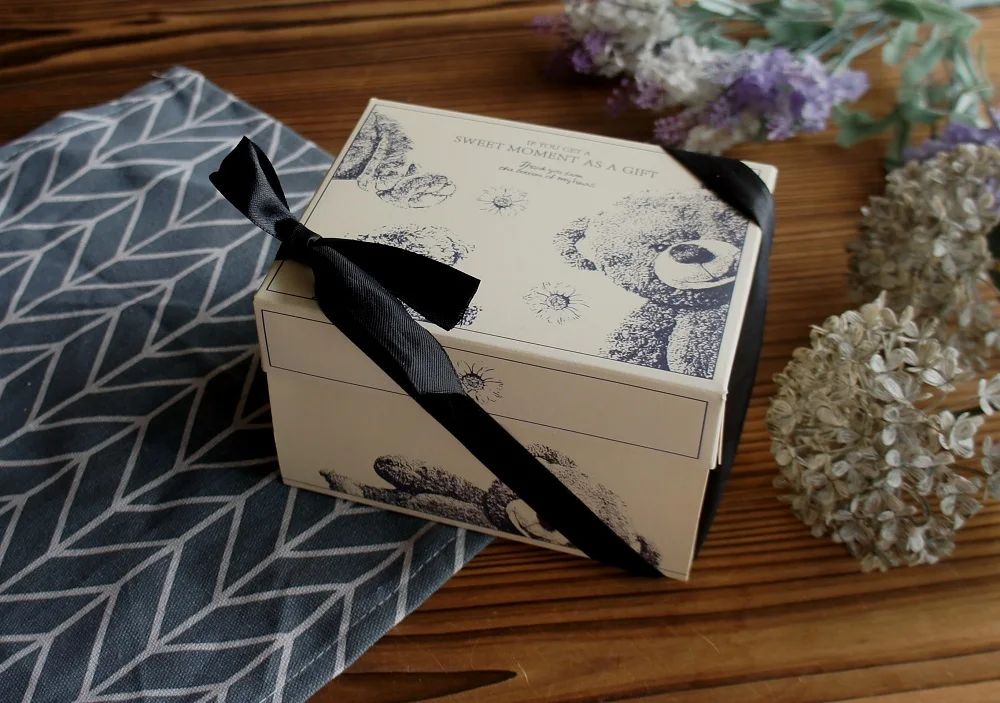 10 Pcs Blue Dog Bear Doll Paper Boxes 15.5×10×12cm for Wedding Birthday Valentine’s Day... - SKU BDBB2204 - UGI Packaging