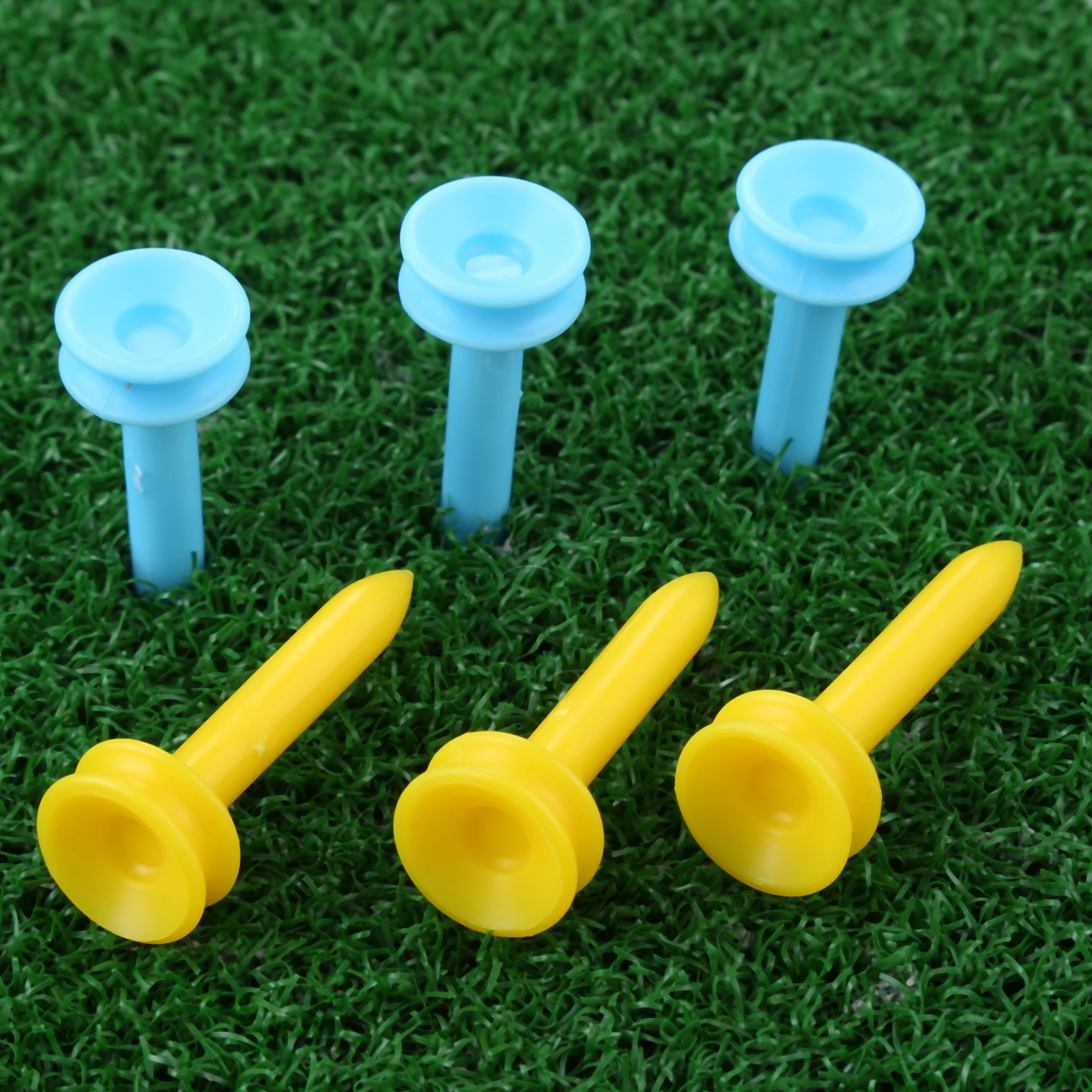 50Pcs Professional Multi-function Golf Training Tee 35mm Durable Plastic Golf Tees Outdoor Golf Ball Position Marker Accessories