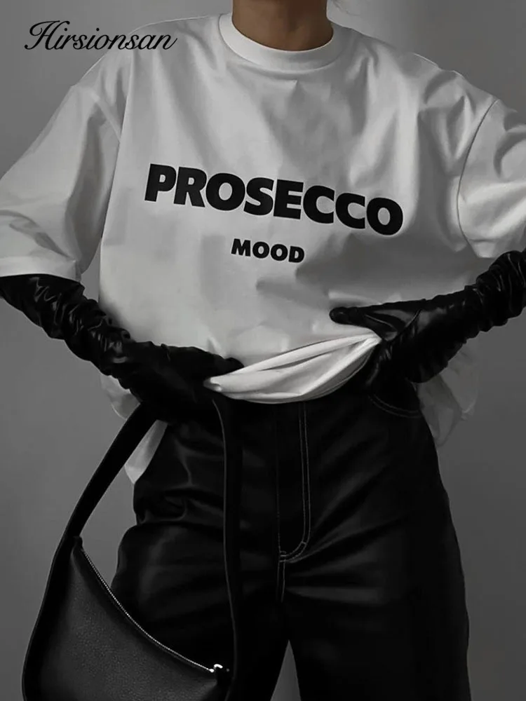 Letter Graphic Printed T Shirt Women Summer Oversize Female Clothing Elegant O Neck Cotton Lady Tops Y2k