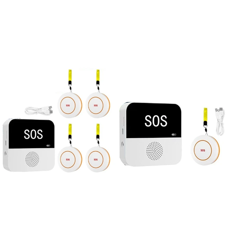IDUD Wireless Wifi Elderly Caregiver Pager SOS Call Button Emergency SOS Alert System For Seniors Patients Elderly