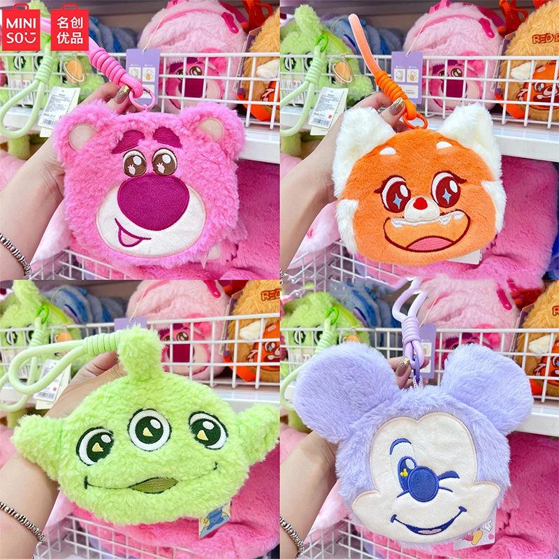 

Милая мини-кошелек MINISO Disney Lotso Alien Микки Маус Ститч плюшевый нулевой кошелек