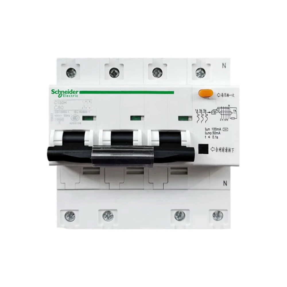 Disjoncteur Différentiel NXBLE-125 4P 100A - Protection Courant Résiduel, Interrupteur Différentiel Pour Tableau électrique