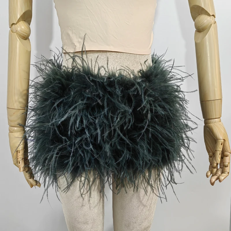 The Latest 100% Ostrich Feather Shorts, Fashionable, Sexy