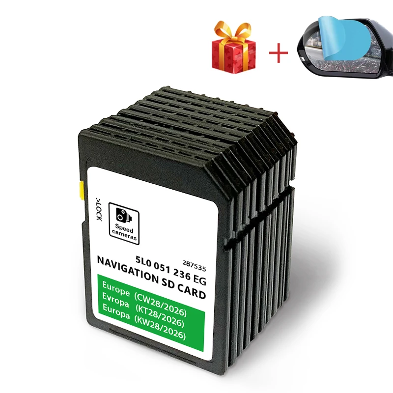 32GB Amundsen MIB2 Navi SD Card Europe 5L0051236EG 2026 Discover Media for Skoda Octavia Superb Fabia Rapid Yeti Car