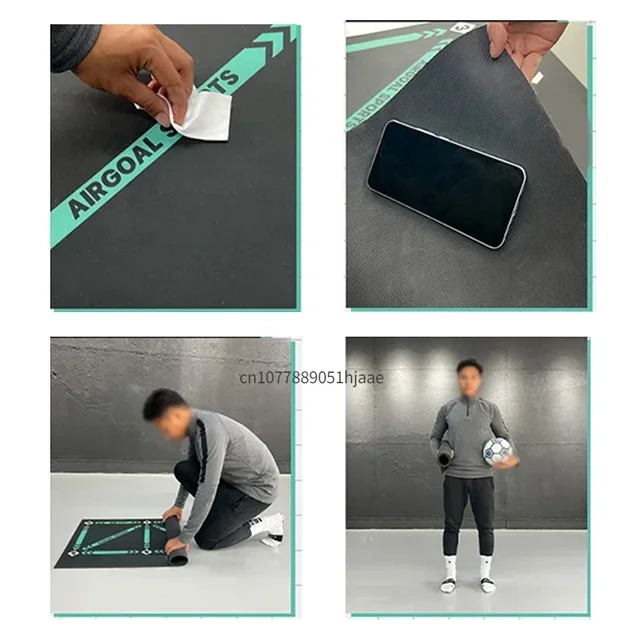 Football Training Mat Durable Non Slip Foldable Kids Adults Dribble Training Mat Football Training Indoor Ourdoor Equipment 6