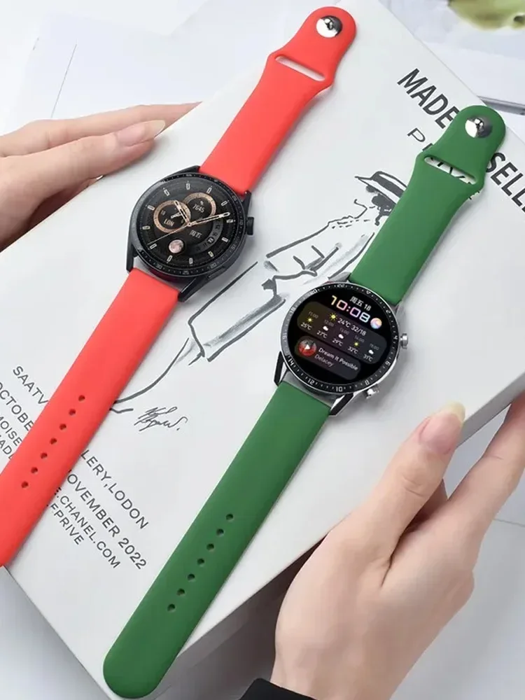 Sports Silicone Strap - Premium Durable Watch Band, 20mm/22mm Adjustable Bracelet