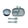 4pcs Baby Dinner PlateInfant Suction Cup Compartment PlateAutonomous Eating Training Bowl and Plate Set 2