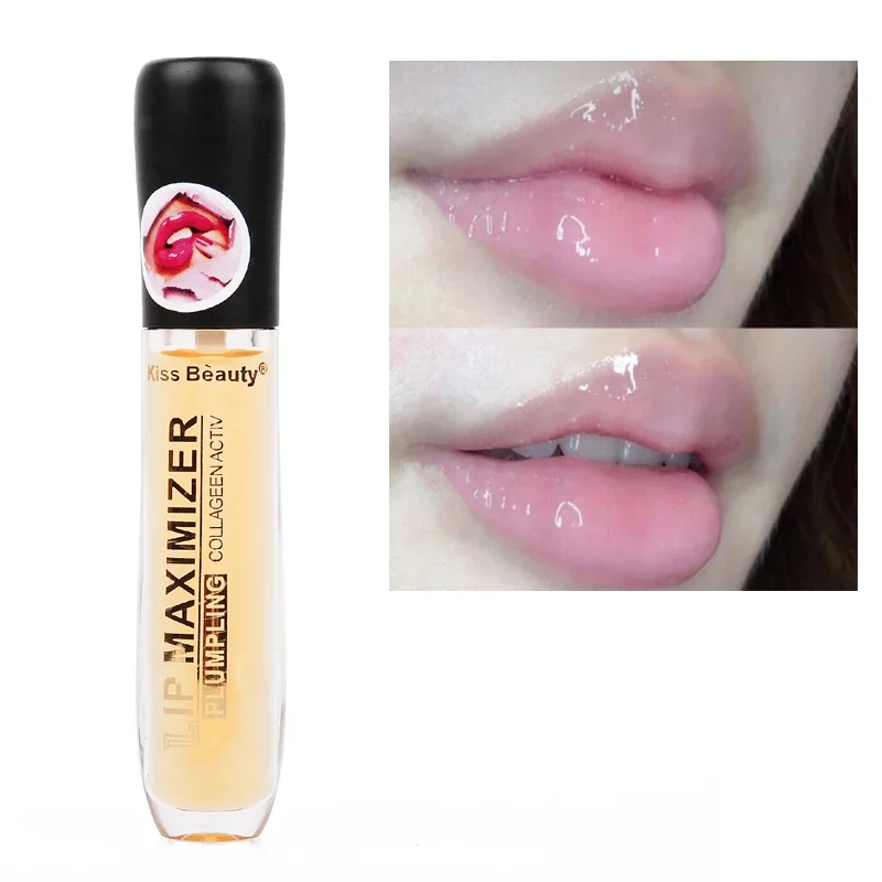 5ml Moisturizing Lips Plumper Transparent Lip Oil Repairing Dead Skin Reduce Fine Line Nourishing Lip Makeup