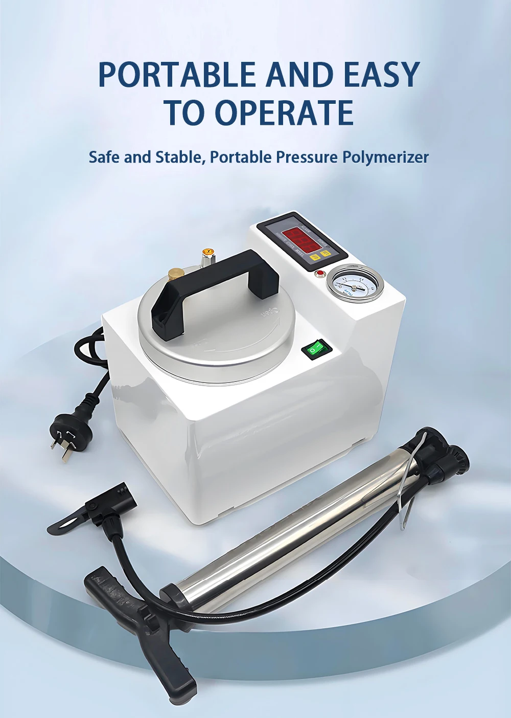 Dental Pressure Polymerizer Lab‑use Denture Processing Machine Dental Injection