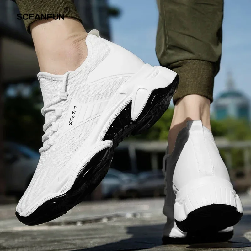 Summer Sports Inner Heighening Shoes Sneakers Men Elevator Shoes Height Increasing Shoes For Man Insoles 8CM Hidden Increase 4