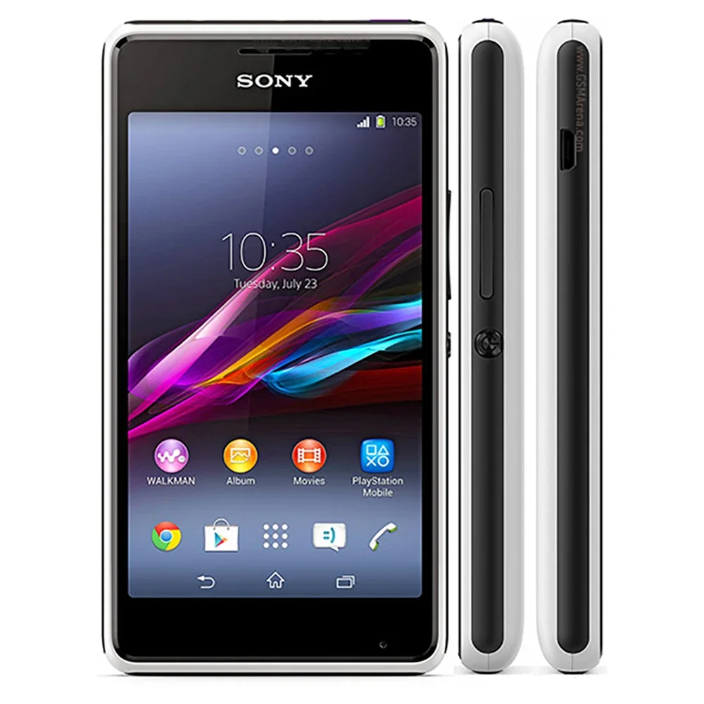 Sony Xperia E1 D2005 Original Unlocked E1 512 RAM 4GB ROM 4.0" Dual Core Cellphone 3MP GSM Android 3G Mobile Phone 3
