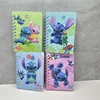 4 Pcs Mixed Disney Stitch Coil Notebook Notebook Cartoon Cute Color Inner Page Mini Notebook 4
