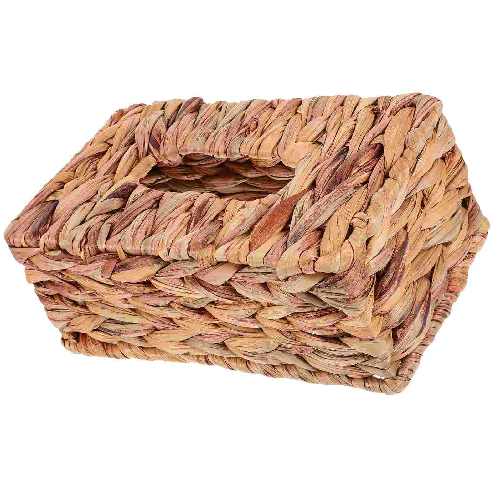 

Woven Tissue Cover Tissue Storage Case Dispenser Napkin Organizer Dining Table Decorative Tissue Box