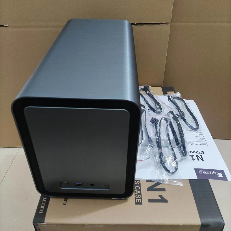 carcasa N1 ITX NAS, servidor, almacenamiento de oficina en casa, Multimedia, 5 duros, ubicación, chasis de aluminio intercambiable en caliente|Torres y de ordenador| AliExpress