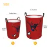Custom Action Spider Man Comics Laundry Basket Collapsible Superhero Movie Baby Hamper for Nursery Toys Organizer Storage Bins 6