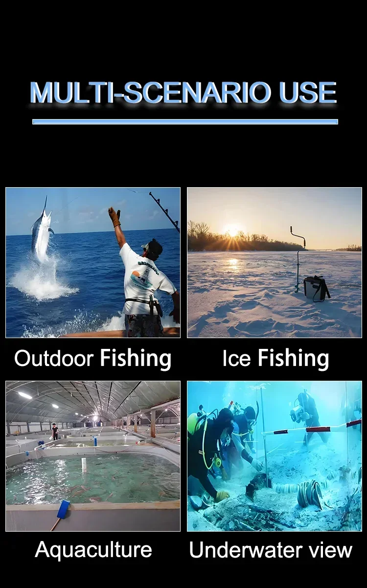 SY5A 4K 5inch Monitor Camera Kit with DVR Portable Underwater Fishing Camera 20M