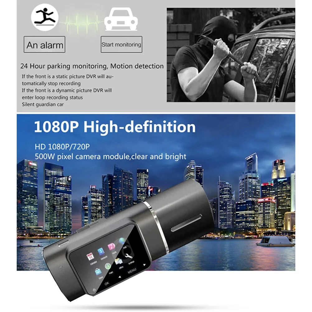 

Mirror Dash Cam Front Rear Car Video Rec Driving Recorder Auto DVR Night-vision 1080P Camera for cars Patent glass Recorders